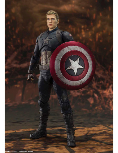 es::Vengadores: Endgame Figura S.H. Figuarts Captain America Final Battle 15 cm