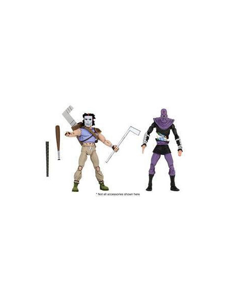 es::Tortugas Ninja Pack de 2 Figuras Casey Jones & Foot Soldier 18 cm