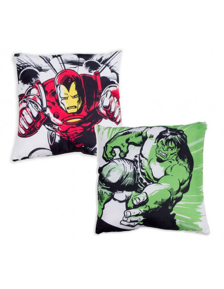 es::Marvel Cojín Iron Man & Hulk 40 x 40 cm Unidad