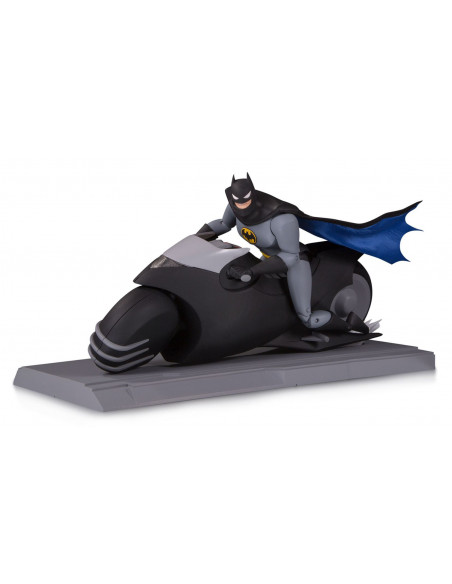 es::Batman La Serie Animada Figura Batman with Batcycle 15 cm. Embalaje dañado.
