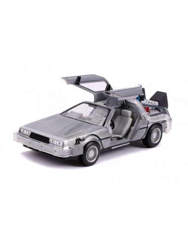 es::Regreso al Futuro II Réplica Coche Diecast Model Hollywood Rides 1/24 DeLorean Time Machine