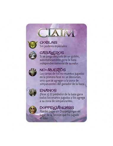 es::Claim - Juego de cartas