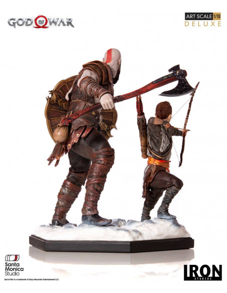 es::God of War Estatua 1/10 Deluxe Art Scale Kratos & Atreus 20 cm