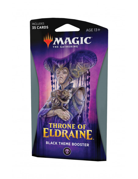 es::Magic the Gathering Throne of Eldraine Black Theme Booster