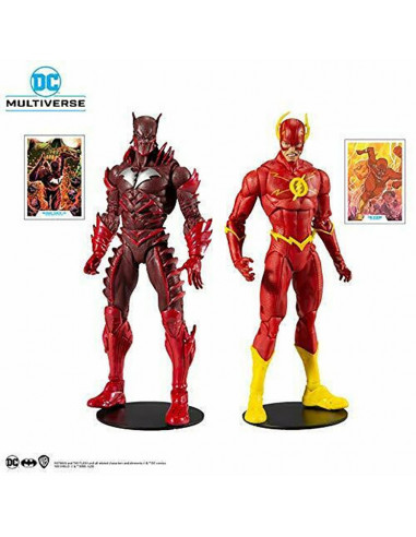 es::DC Multiverse Pack 2 Figuras Collector Multipack Earth - 52 Red Batman VS Flash 18 cm