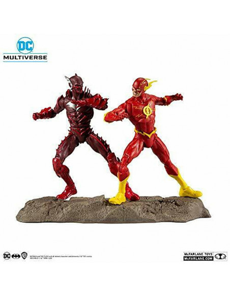 es::DC Multiverse Pack 2 Figuras Collector Multipack Earth - 52 Red Batman VS Flash 18 cm