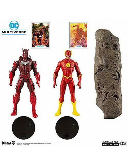 es::DC Multiverse Pack 2 Figuras Collector Multipack Earth - 52 Red Batman VS Flash 18 cm