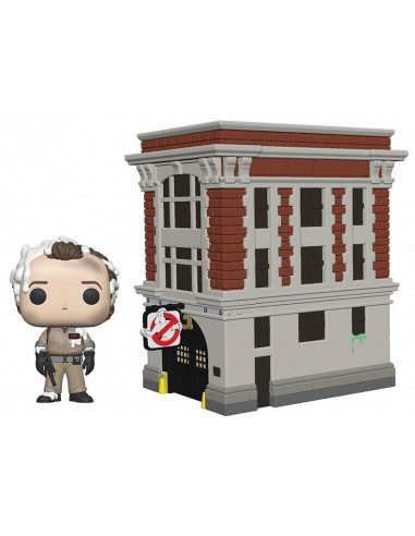 es::Los Cazafantasmas POP! Town Vinyl Figura Dr. Peter Venkman & House 9 cm