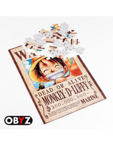 es::One Piece Puzle Wanted Luffy 100 piezas 28 x 40 cm