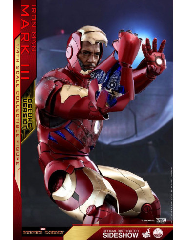 es::Iron Man Figura QS Series Iron Man Mark III Deluxe Version Hot Toys 48 cm
