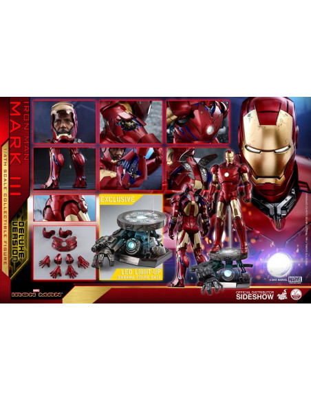 es::Iron Man Figura QS Series Iron Man Mark III Deluxe Version Hot Toys 48 cm es::Iron Man Figura QS Series Iron Man Mark III Deluxe Version Hot Toys 48 cm