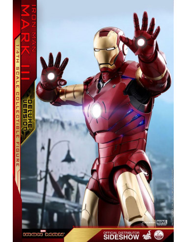 es::Iron Man Figura QS Series Iron Man Mark III Deluxe Version Hot Toys 48 cm
