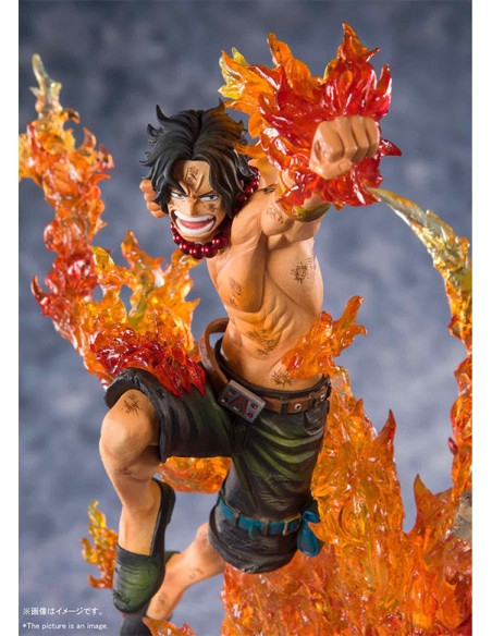 es::One Piece Estatua Portgas D'Ace Whitebeard -Pirate Captain- Figuarts Zero 19,5 cm