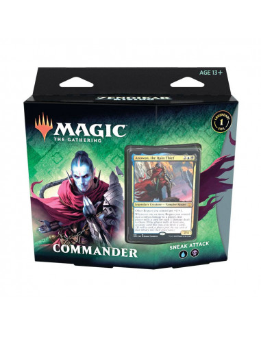 es::Magic the Gathering Zendikar Rising: Sneak Attack Mazo de Commander en inglés
