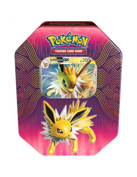 es::Pokémon JCC Caja metálica Poder Elemental Jolteon-GX - Juego de cartas coleccionable