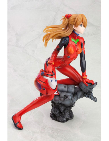 es::Neon Genesis Evangelion Estatua 1/6 Asuka Langley Shikinami Q Plug Suit Version :RE 22 cm