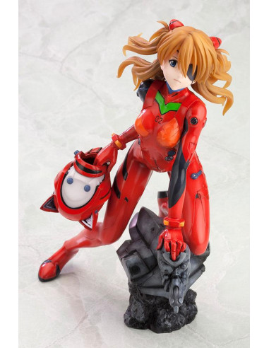 es::Neon Genesis Evangelion Estatua 1/6 Asuka Langley Shikinami Q Plug Suit Version :RE 22 cm