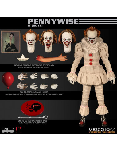 es::Stephen King's It 2017 Figura 1/12 Pennywise The One:12 Collective 17 cm