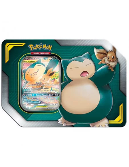es::Pokémon. Lata Eeve & Snorlax Tag Team - Juego de cartas coleccionable
