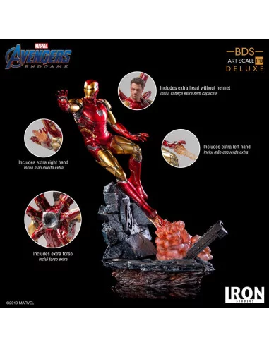es::Vengadores Endgame Estatua BDS Art Scale 1/10 Iron Man Mark LXXXV Deluxe Version 29 cm