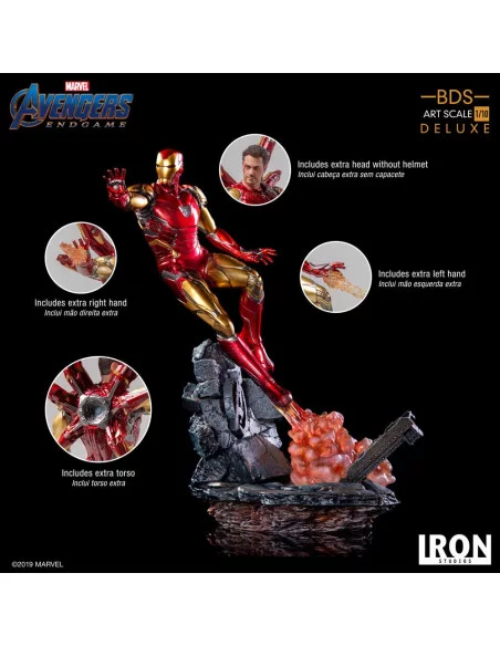 es::Vengadores Endgame Estatua BDS Art Scale 1/10 Iron Man Mark LXXXV Deluxe Version 29 cm