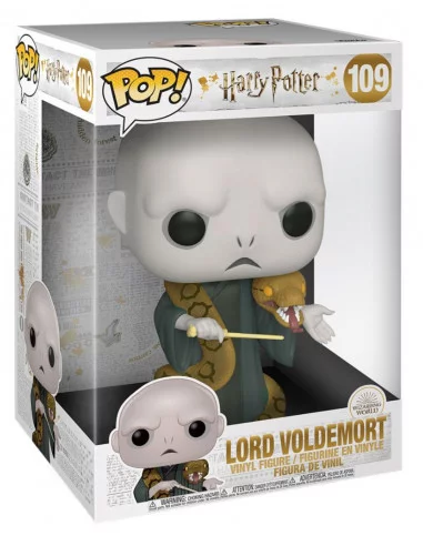 es::Harry Potter Super Sized POP! Movies Vinyl Figura Voldemort w/Nagini 25 cm