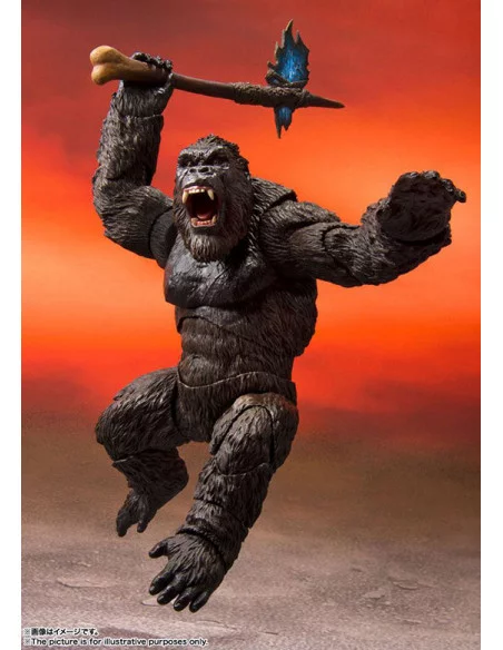 es::Godzilla vs. Kong 2021 Figura S.H. MonsterArts Kong 15 cm
