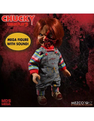 es::Chucky el muñeco diabólico 3 Muñeca Parlante Designer Series Pizza Face Chucky 38 cm