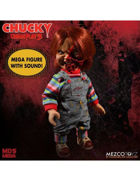es::Chucky el muñeco diabólico 3 Muñeca Parlante Designer Series Pizza Face Chucky 38 cm