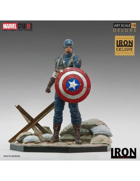 es::Marvel Comics Estatua 1/10 BDS Art Scale Captain America First Avenger MCU 10 Years Event EX 21 cm