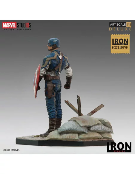 es::Marvel Comics Estatua 1/10 BDS Art Scale Captain America First Avenger MCU 10 Years Event EX 21 cm