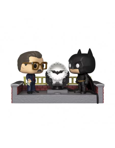 es::Batman's 80th POP! Movie Moment Vinyl Figura Batman with Light Up Bat Signal 9 cm