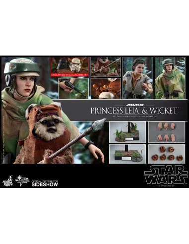 es::Star Wars Episode VI Pack de 2 Figuras 1/6 Princess Leia & Wicket Hot Toys 15-27 cm