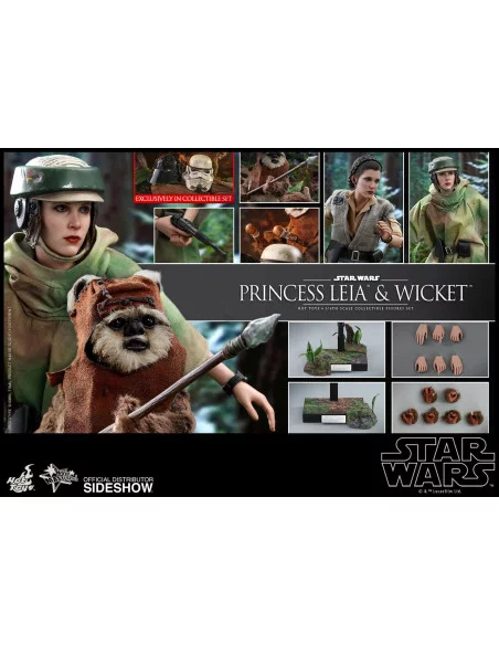 es::Star Wars Episode VI Pack de 2 Figuras 1/6 Princess Leia & Wicket Hot Toys 15-27 cm