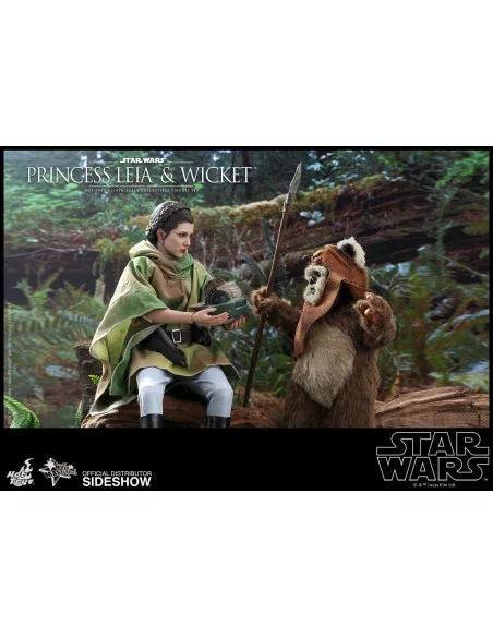 es::Star Wars Episode VI Pack de 2 Figuras 1/6 Princess Leia & Wicket Hot Toys 15-27 cm