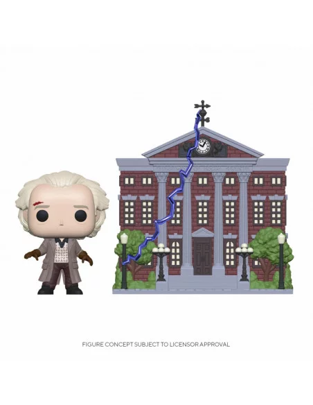 es::Regreso al Futuro POP! Town Vinyl Figura Doc w/Clock Tower 9 cm