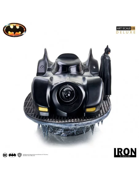es::Batman 1989 Estatua Deluxe Art Scale 1/10 Batman & Batmobile 75 cm