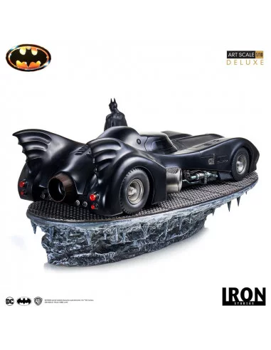 es::Batman 1989 Estatua Deluxe Art Scale 1/10 Batman & Batmobile 75 cm