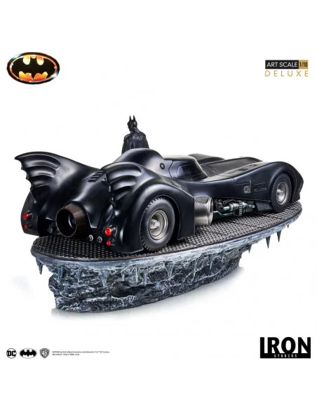 es::Batman 1989 Estatua Deluxe Art Scale 1/10 Batman & Batmobile 75 cm