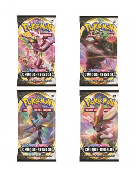 es::Pokémon Espada y Escudo Choque Rebelde Caja de 36 sobres es::Pokémon Espada y Escudo Choque Rebelde Caja de 36 sobres