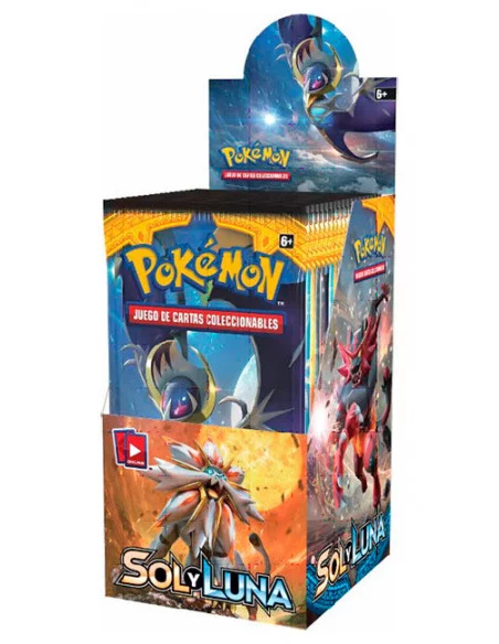 es::Pokémon Sol y Luna JCC Caja de 18 sobres - Juego de cartas coleccionable