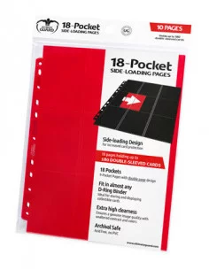 es::Ultimate Guard Hojas de 18 bolsillos Side-Loading Rojo 10