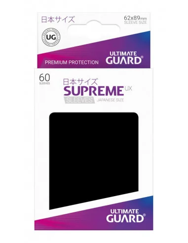 es::Ultimate Guard Supreme UX Sleeves Fundas de Cartas Tamaño Japonés Negro 60