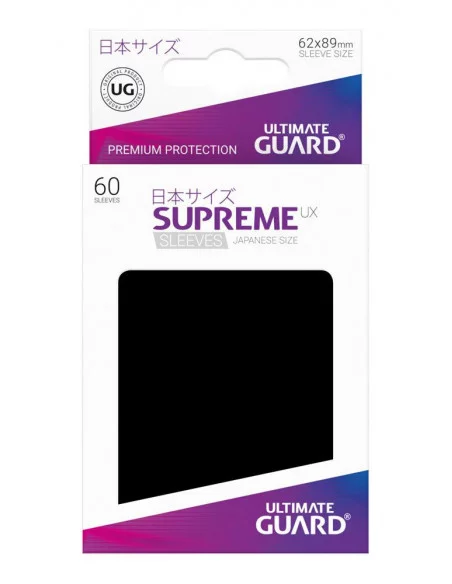 es::Ultimate Guard Supreme UX Sleeves Fundas de Cartas Tamaño Japonés Negro 60