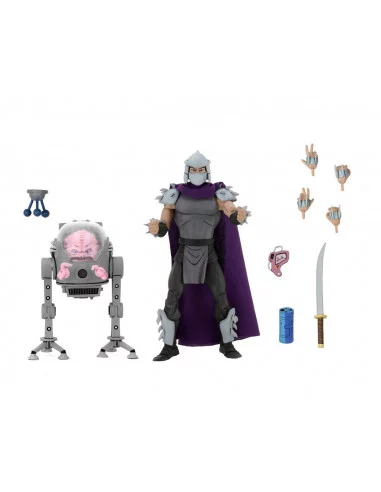 es::Tortugas Ninja Pack de 2 Figuras Shredder vs Krang in Bubble Walker 18 cm