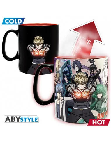 es::One Punch Man Taza Héroes cambio de imagen 460 ml
