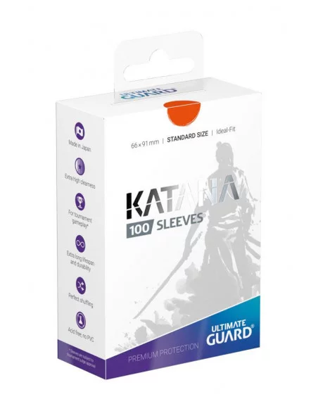 es::Ultimate Guard Katana Sleeves Tamaño Estándar Naranja 100 fundas para cartas
