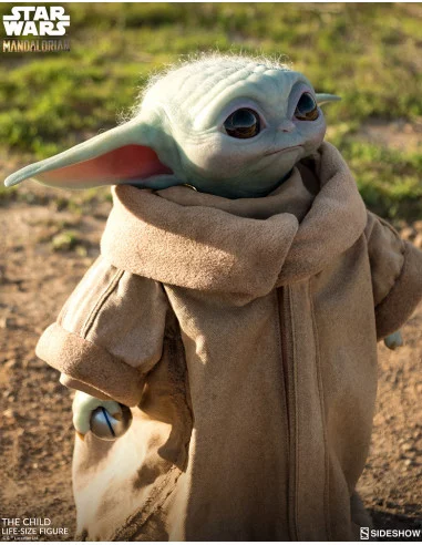 es::Star Wars The Mandalorian Estatua tamaño real The Child Baby Yoda Sideshow 42 cm