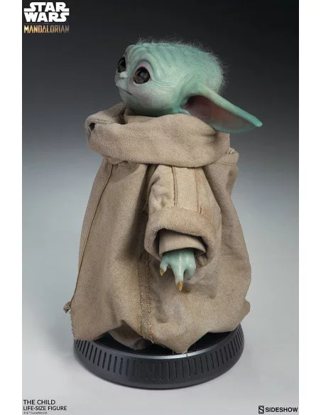 es::Star Wars The Mandalorian Estatua tamaño real The Child Baby Yoda Sideshow 42 cm