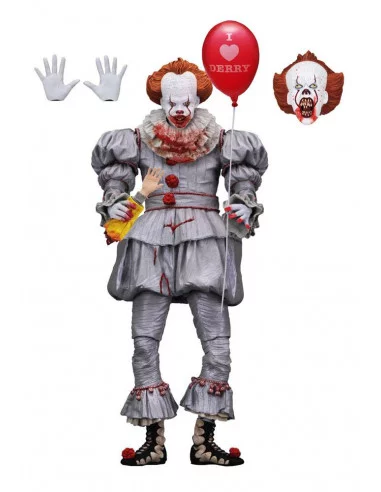 es::Stephen King's It 2017 Figura Ultimate Pennywise I Heart Derry 18 cm